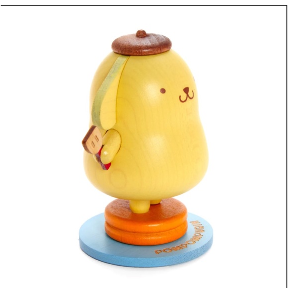 NIB sanrio pompompurin wooden bobble head - Picture 2 of 8